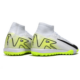 Nike Zoom Mercurial Superfly 10 Elite TF White and Fluorescent Green Kids' Soccer Cleats